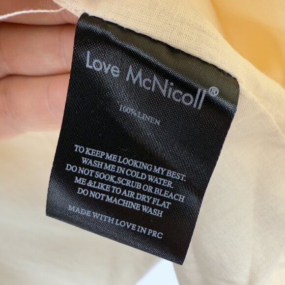 LOVE‎ McNICOLL 100% Linen Sammie Oversized Crop Blazer beige cream Neutral s S - Picture 8 of 12